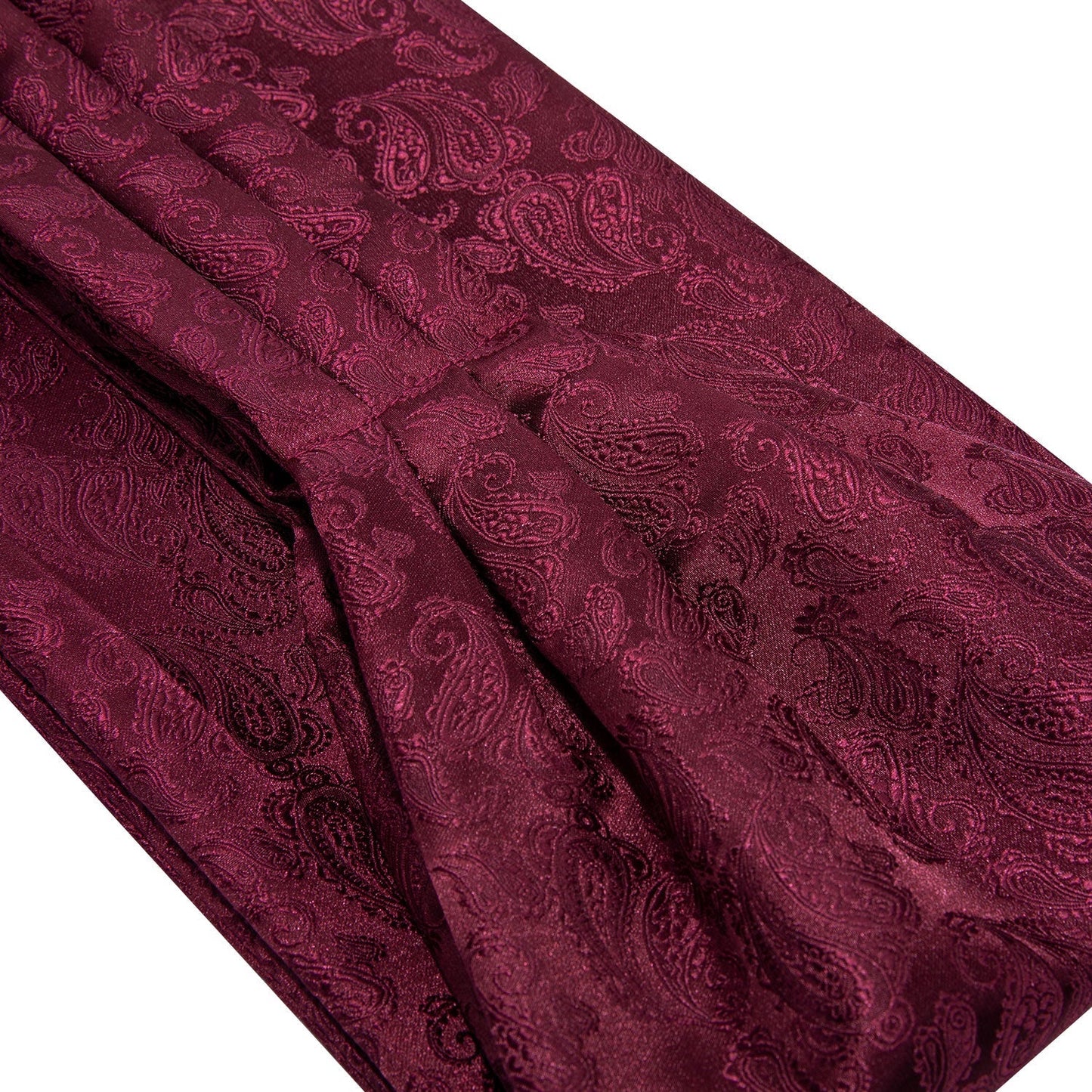 Red Paisley 3-Piece Ascot Set Ascot - Sophisticated Gentlemen