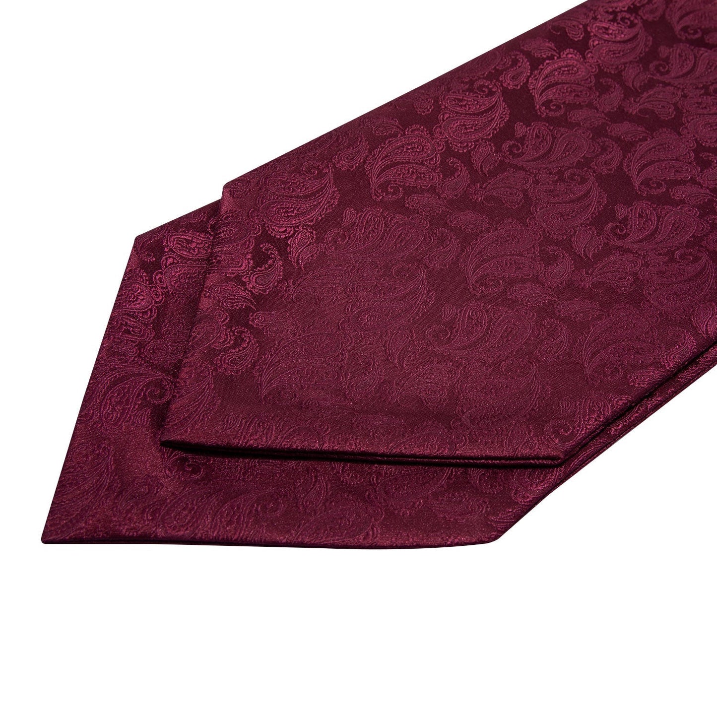 Red Paisley 3-Piece Ascot Set Ascot - Sophisticated Gentlemen