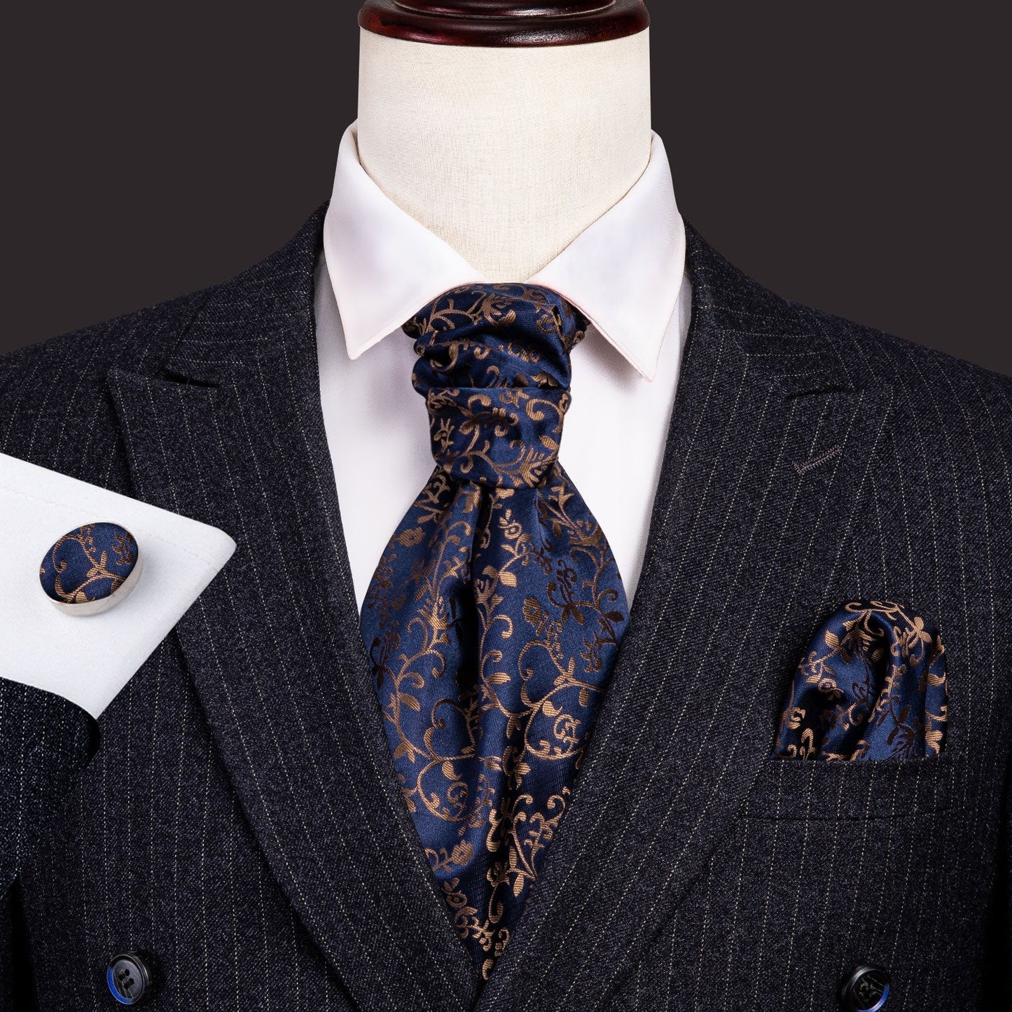 The Stallion Floral Ascot and Pocket Square Ascot - Sophisticated Gentlemen