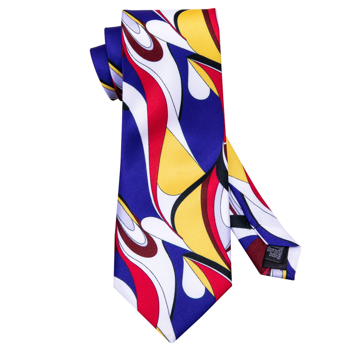 Red Yellow Blue Novelty Silk Tie, Pocket Square and Cufflinks Set tie sets - Sophisticated Gentlemen