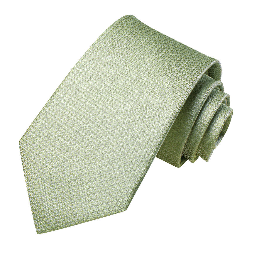 Sage Green XL Tie, Pocket Square and Cufflinks tie sets - Sophisticated Gentlemen