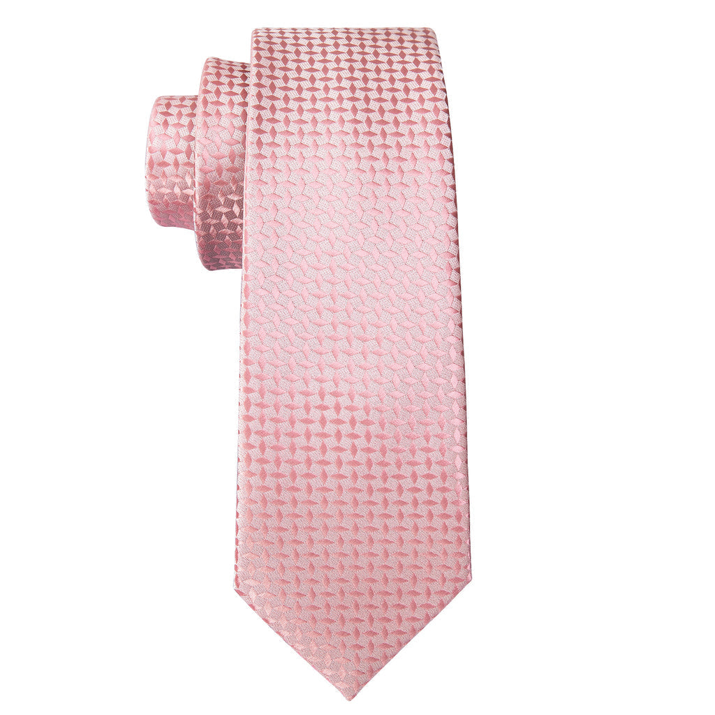 Novelty Pink Floral Tie, Pocket Square and Cufflinks Set tie sets - Sophisticated Gentlemen