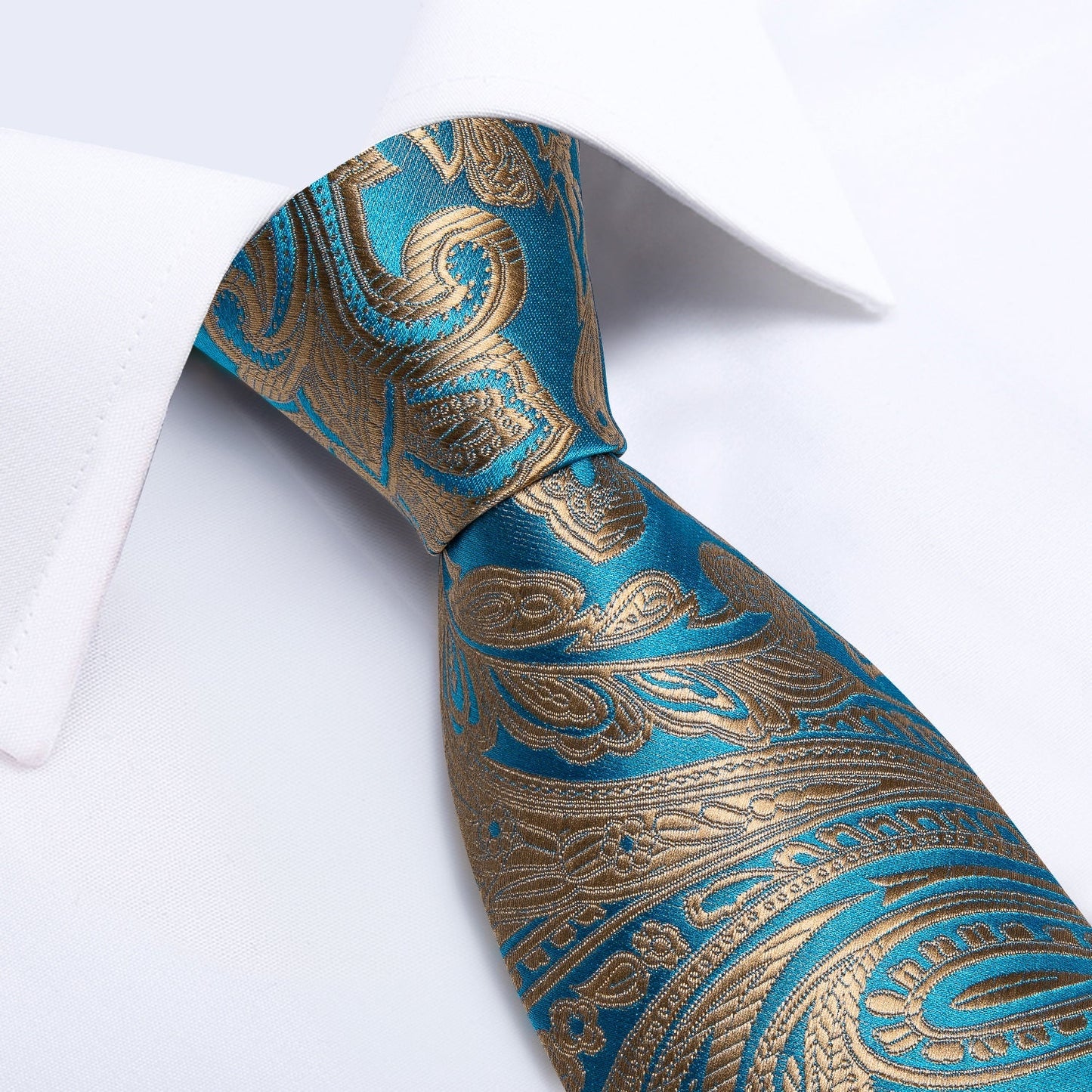 Aquamarine Sunset Tie Set tie sets - Sophisticated Gentlemen