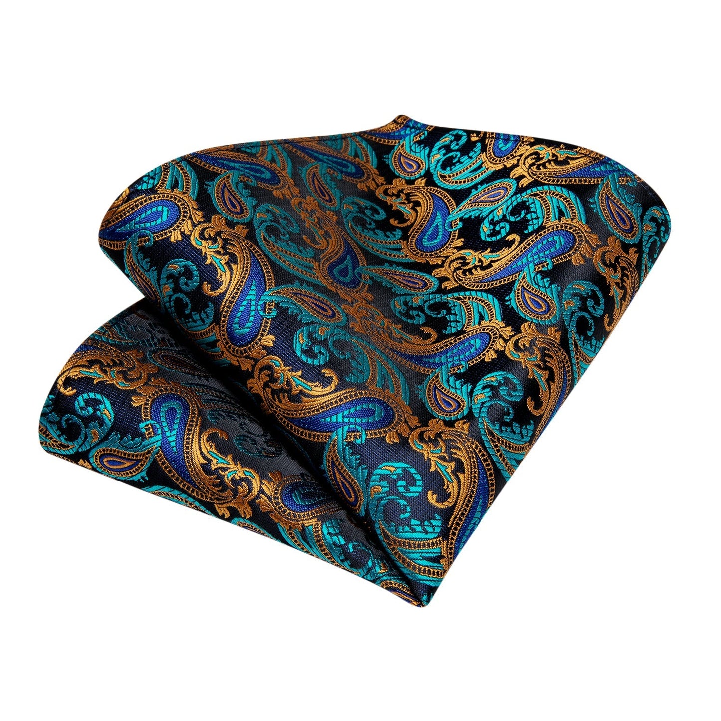 Aquamarine and Gold Luxury Tie Set tie sets - Sophisticated Gentlemen