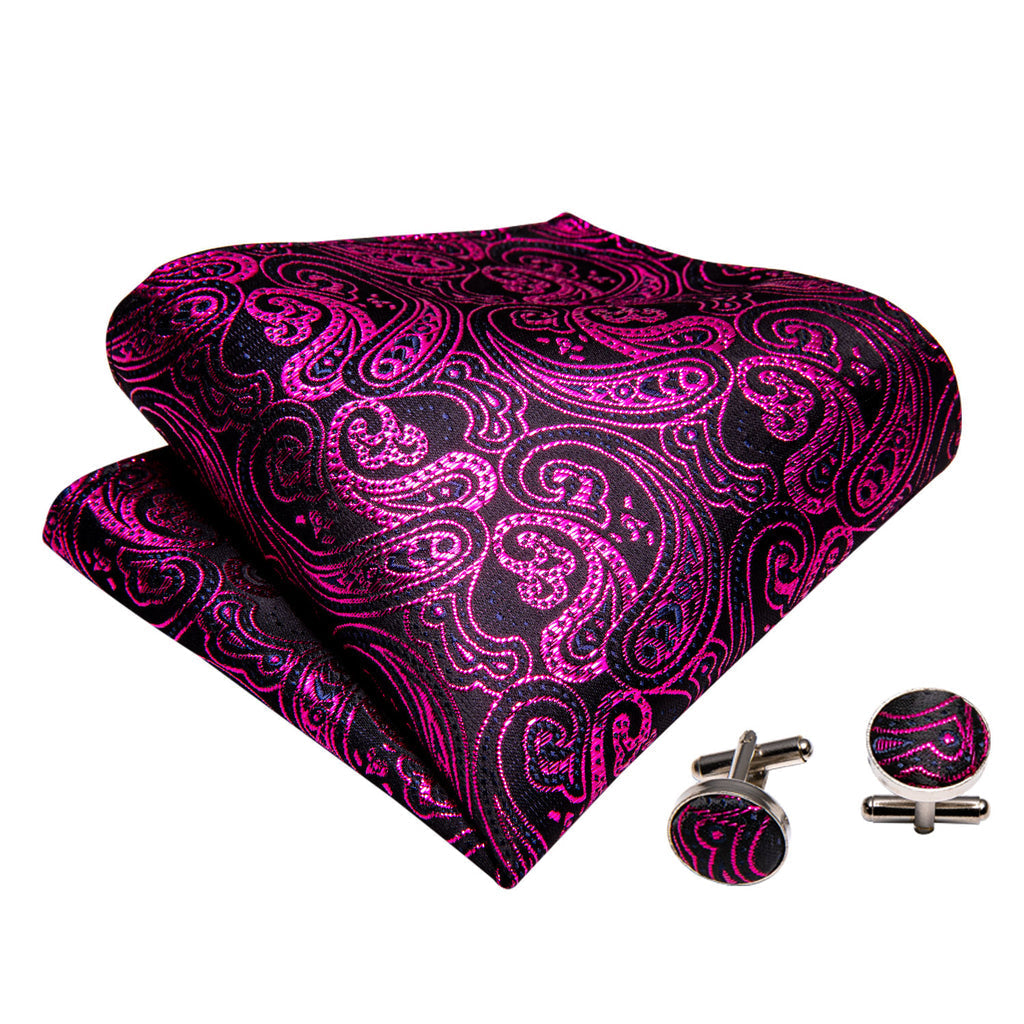 Red Paisley Bow Tie Set bow ties - Sophisticated Gentlemen