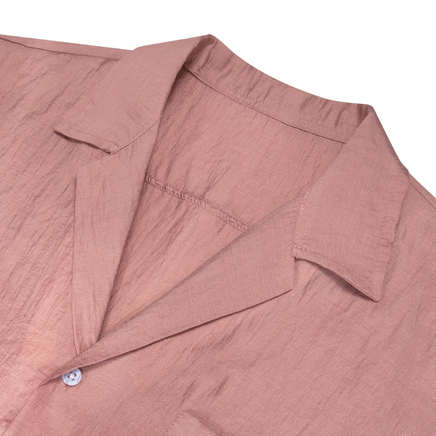 Rose Pink Solid Men's Silk Dress Shirt shirt - Sophisticated Gentlemen