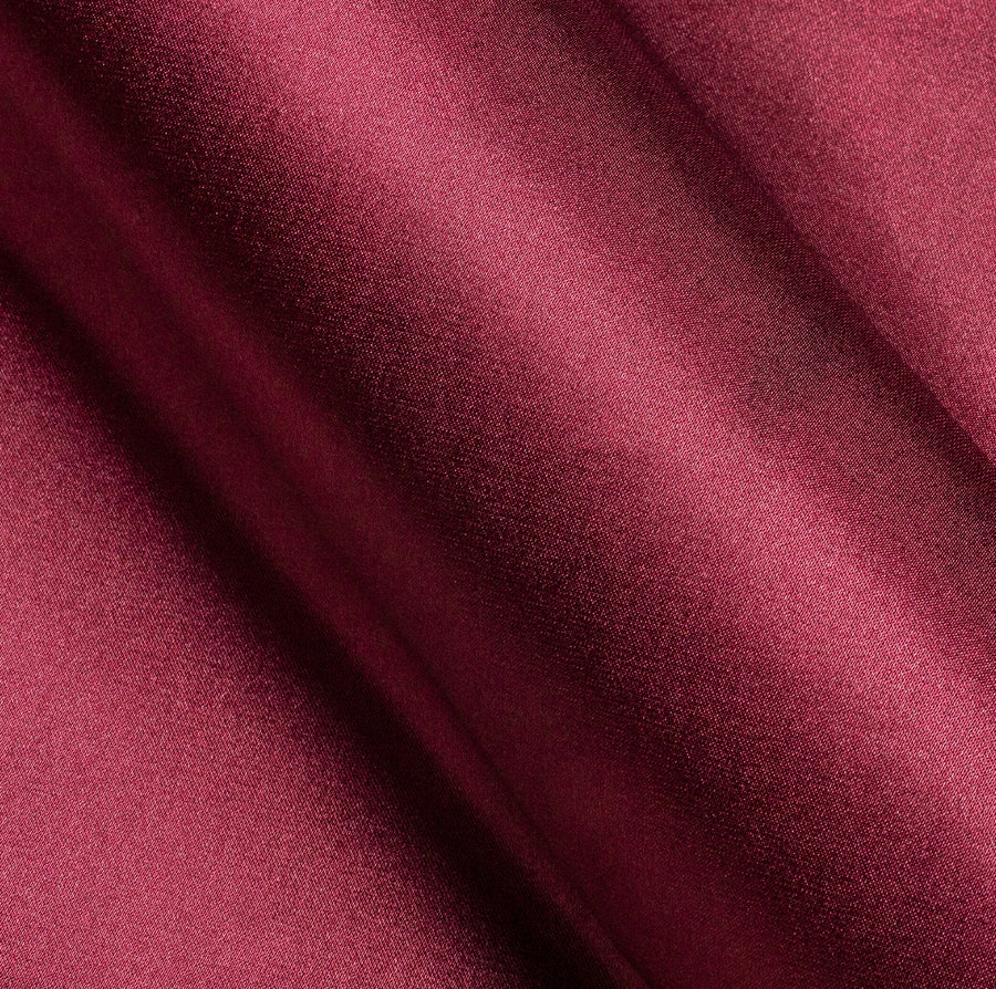 Burgundy Red Solid Silk Dress Shirt shirt - Sophisticated Gentlemen