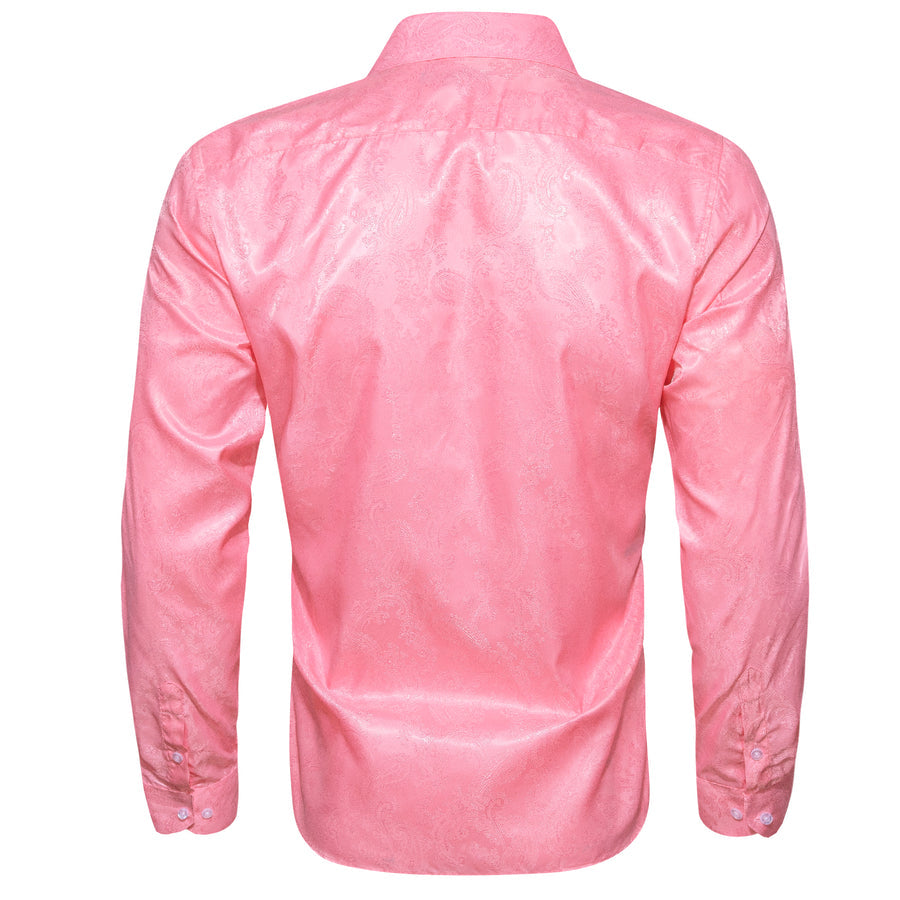 Pink Paisley Men's Dress Shirt shirt - Sophisticated Gentlemen