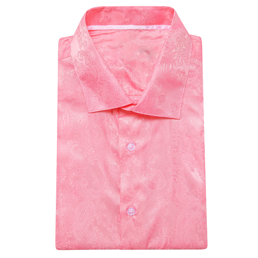 Pink Paisley Men's Dress Shirt shirt - Sophisticated Gentlemen