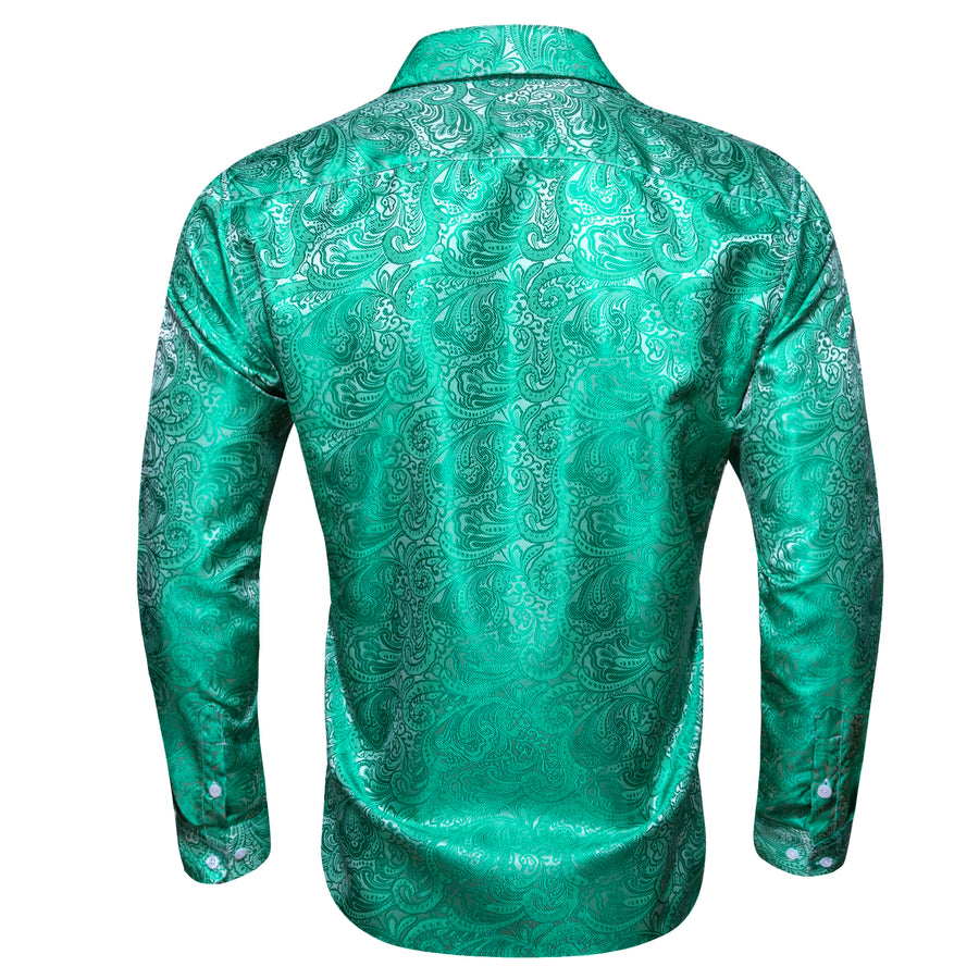 Blue Green Paisley Men's Dress Shirt shirt - Sophisticated Gentlemen