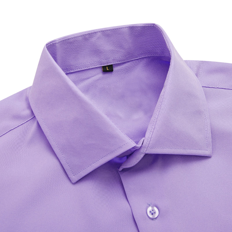 Light Purple Solid Dress Shirt shirt - Sophisticated Gentlemen