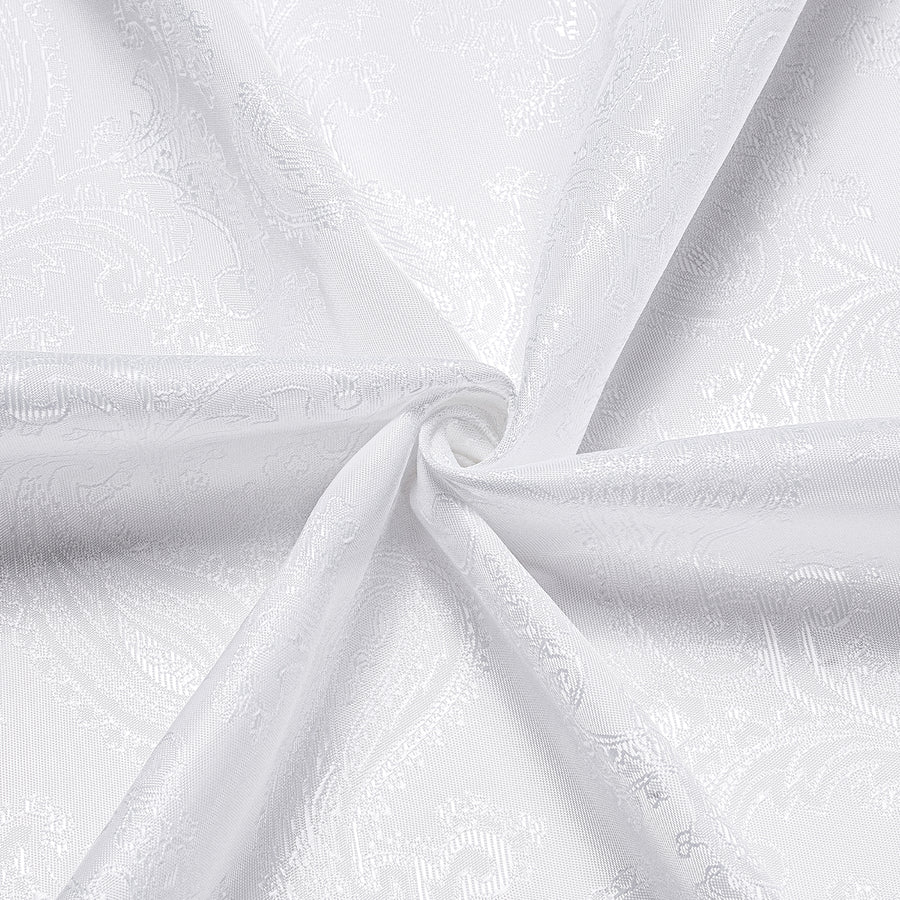 Pure White Paisley Silk Dress Shirt shirt - Sophisticated Gentlemen