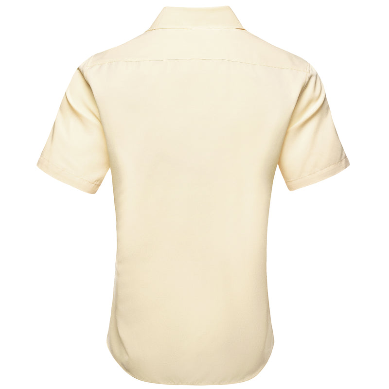 Vanilla Solid Dress Shirt shirt - Sophisticated Gentlemen