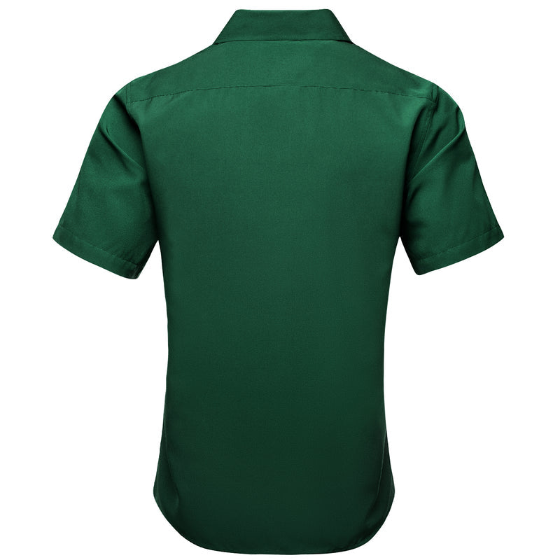 Emerald Green Solid Dress Shirt shirt - Sophisticated Gentlemen