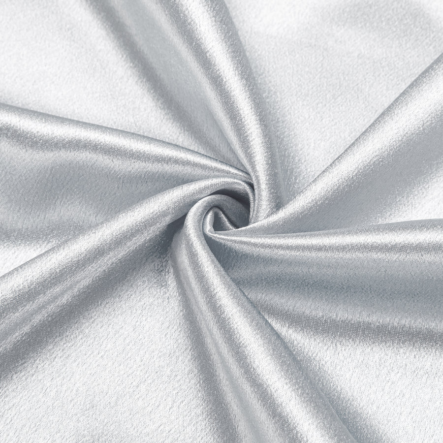 Silver Solid Satin Men's Dress Shirt shirt - Sophisticated Gentlemen