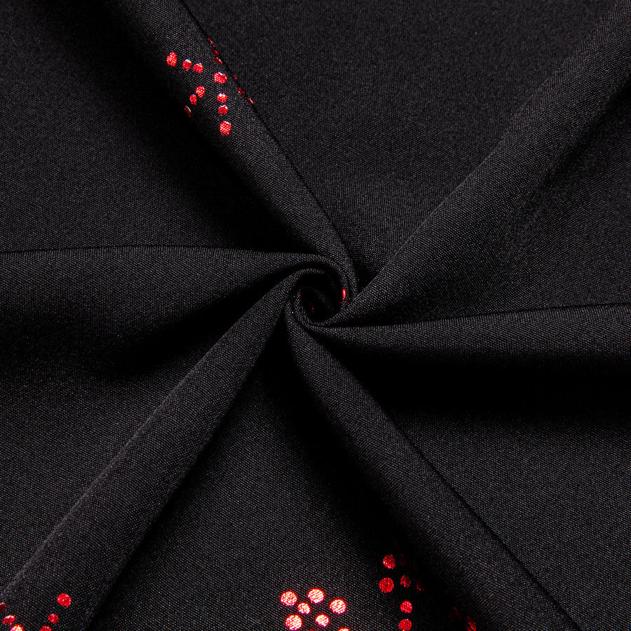 Black Christmas Red Snow Novelty Dress Shirt shirt - Sophisticated Gentlemen