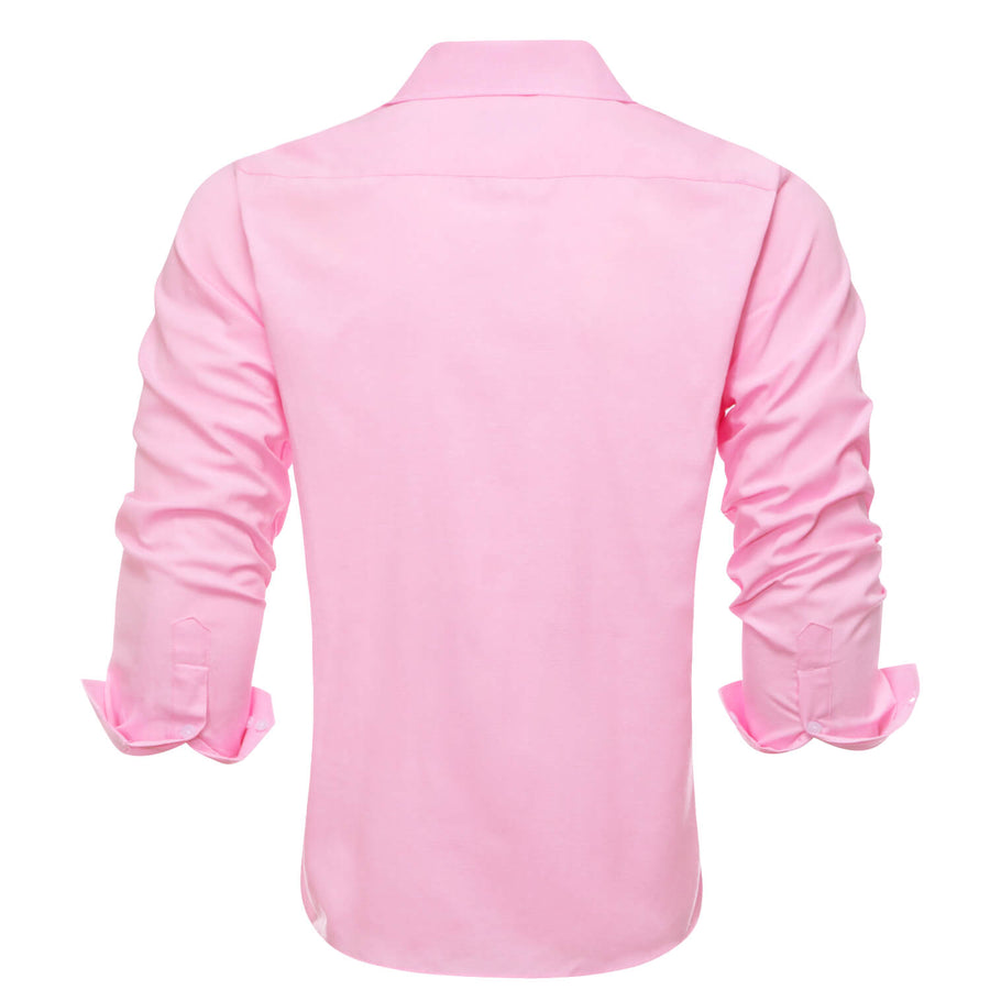 Light Pink Solid Men's Dress Shirt shirt - Sophisticated Gentlemen