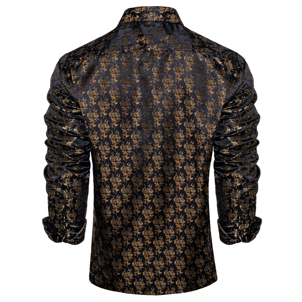 Black and Brown Floral Dress Shirt shirt - Sophisticated Gentlemen