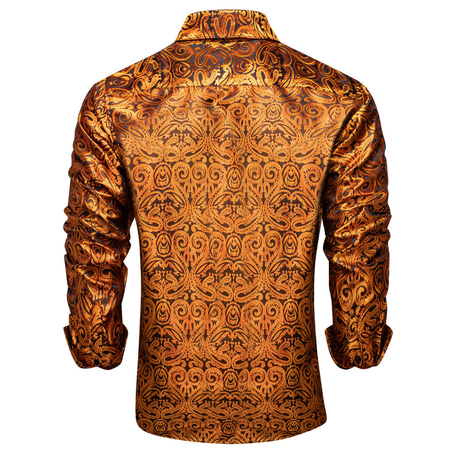 Peru Paisley Silk Dress Shirt shirt - Sophisticated Gentlemen