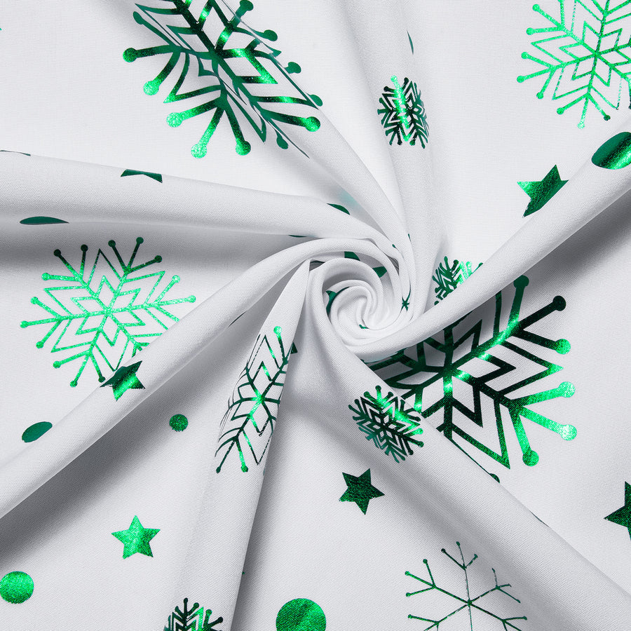 White Green Snowflakes Christmas Dress Shirt shirt - Sophisticated Gentlemen