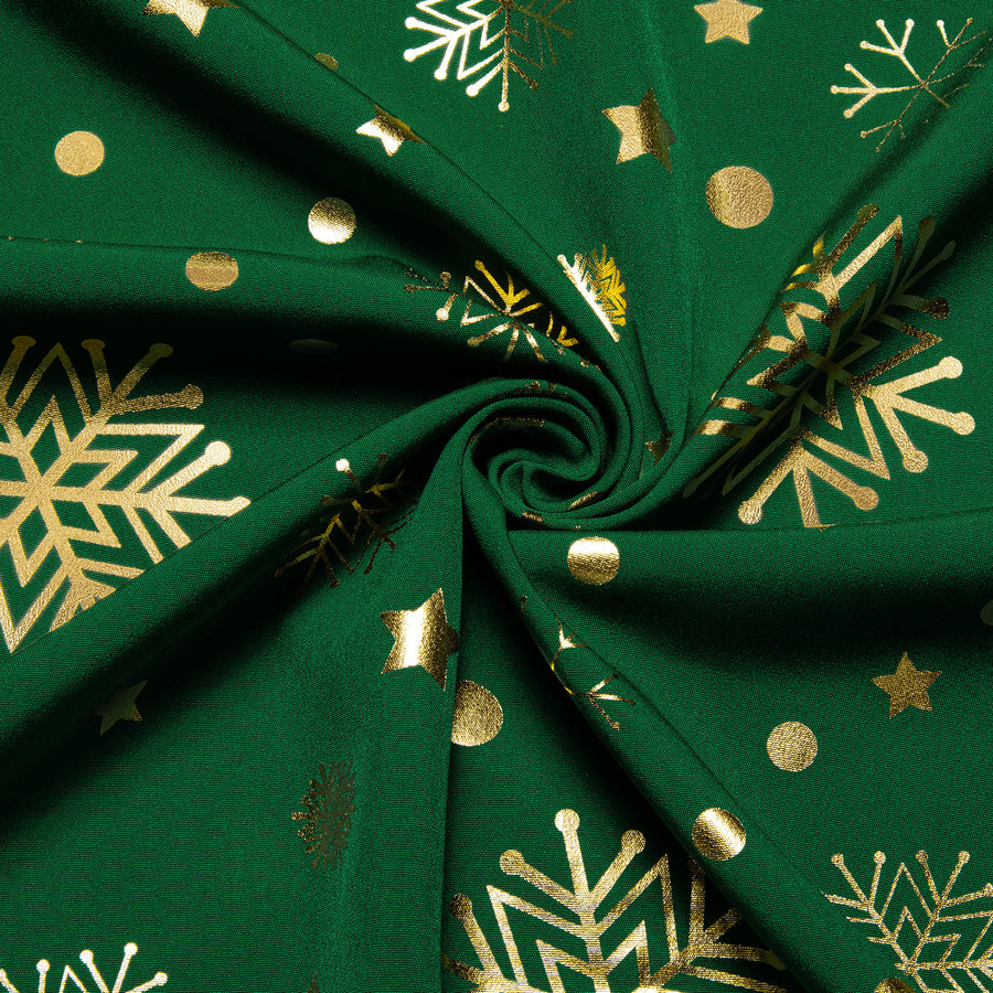 Green Gold Snowflakes Christmas Dress Shirt shirt - Sophisticated Gentlemen