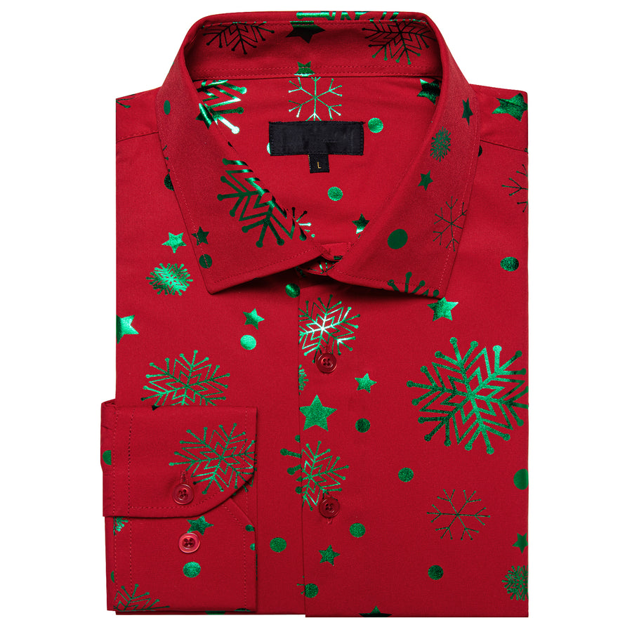 Red Green Christmas Tree Dress Shirt shirt - Sophisticated Gentlemen