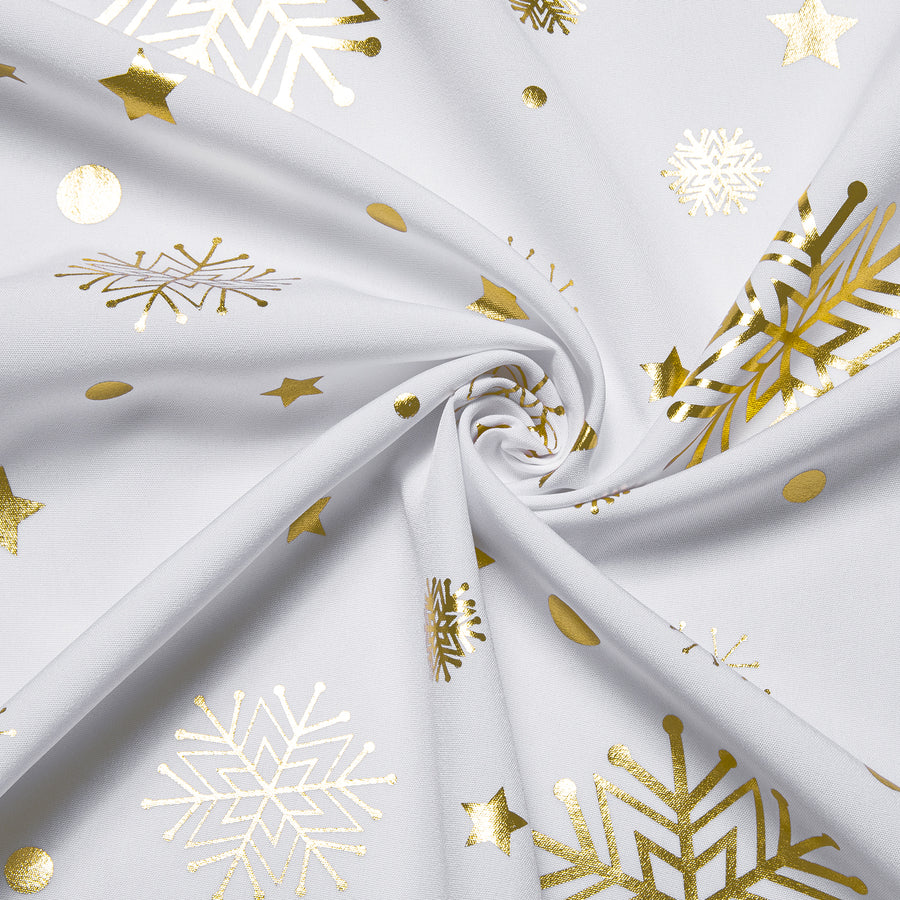 White Gold Snowflakes Christmas Dress Shirt shirt - Sophisticated Gentlemen