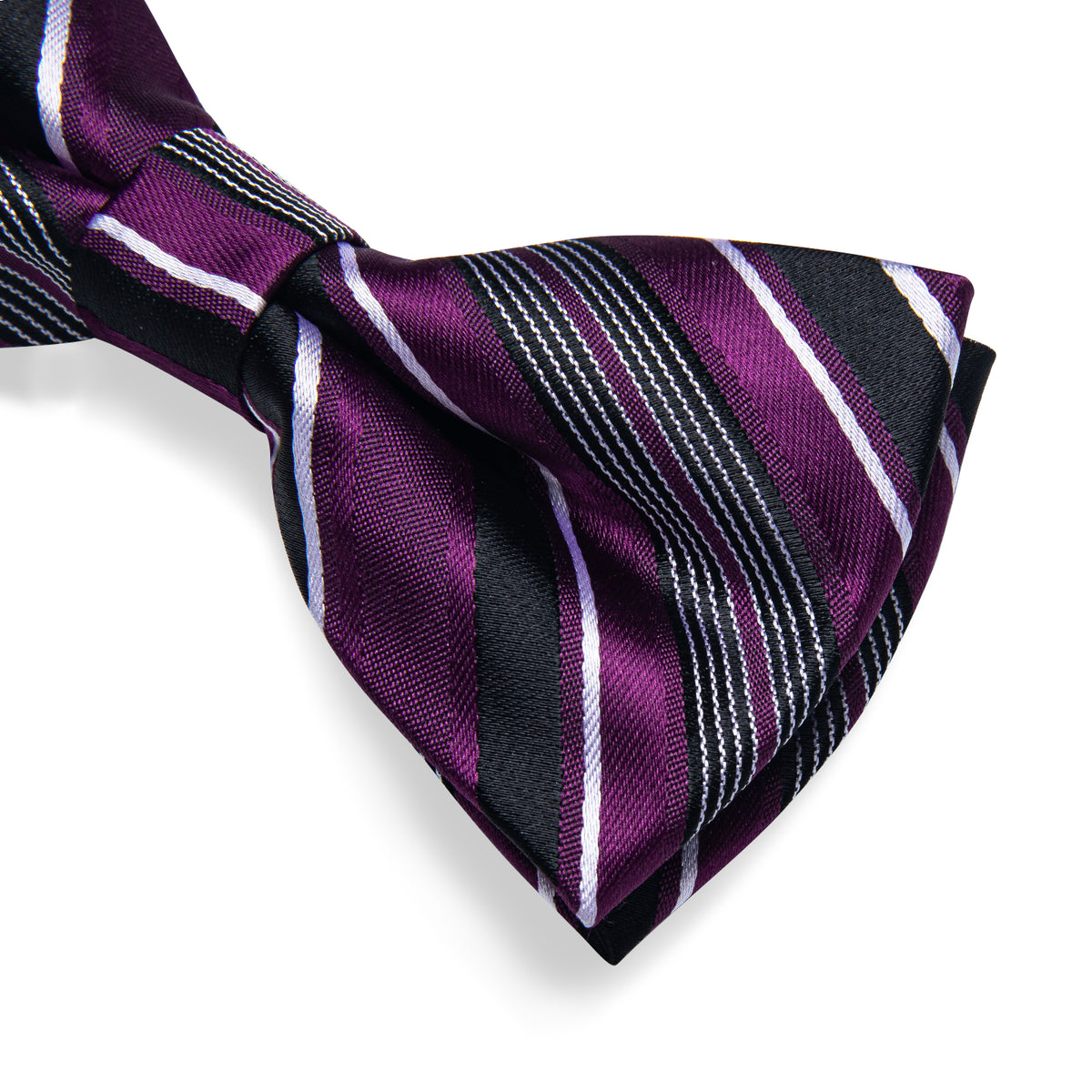 Purple and Black Pre-Tied Bow Tie bow ties - Sophisticated Gentlemen