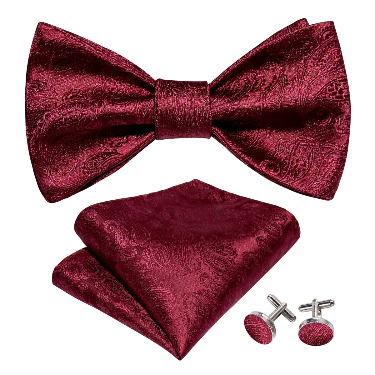 Bloody Mary Bow Tie, Pocket Square and Cufflinks bow tie - Sophisticated Gentlemen