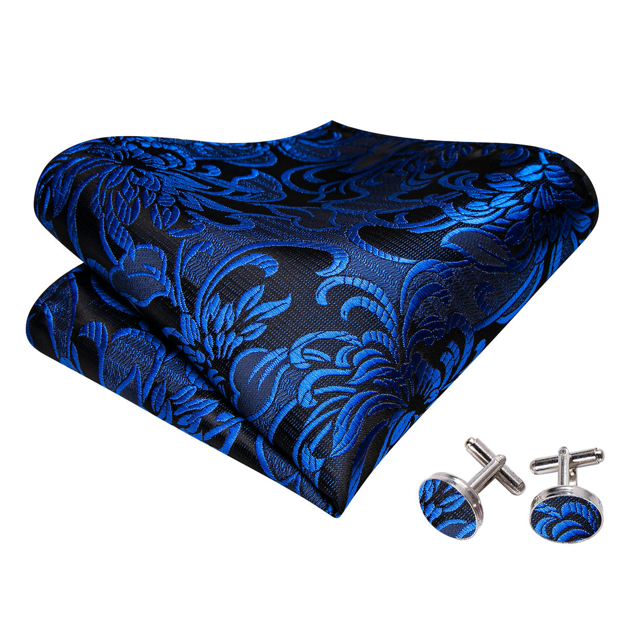 Peacock Blue Paisley Bow Tie Set bow ties - Sophisticated Gentlemen