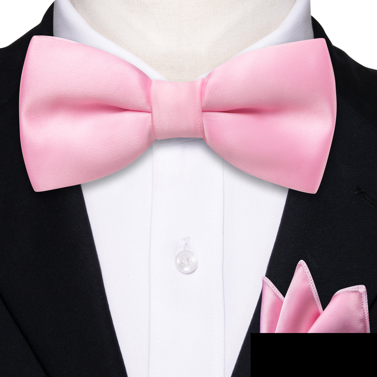 Pink Solid Children Bow Tie Set bow ties    - Sophisticated Gentlemen