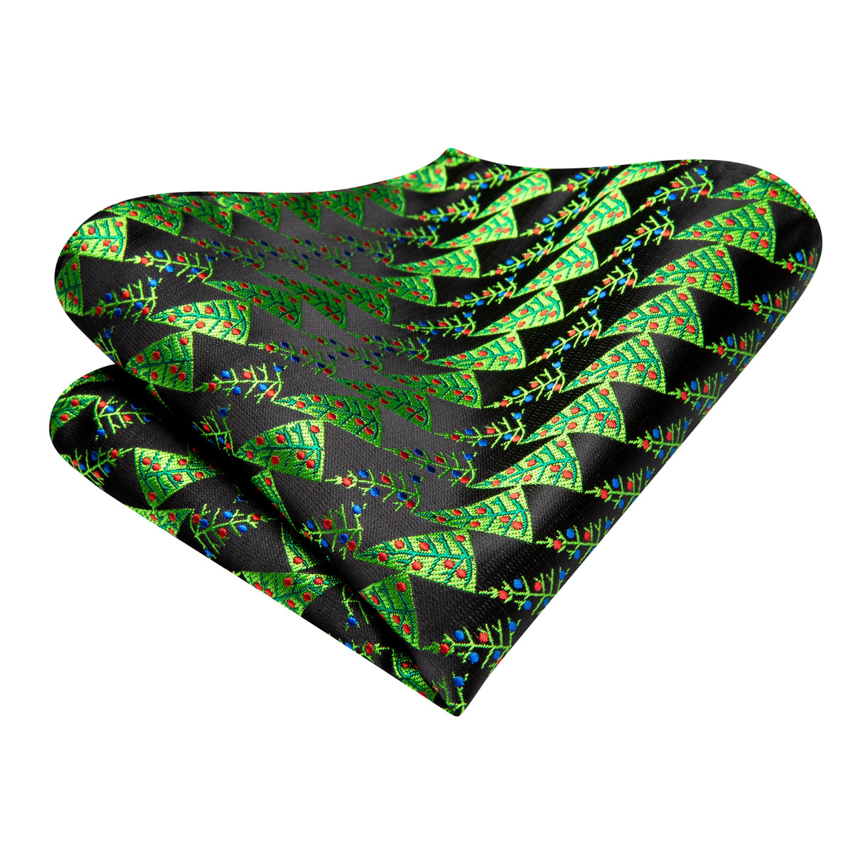 Christmas Trees Bow Tie, Pocket Square and Cufflinks bow tie - Sophisticated Gentlemen