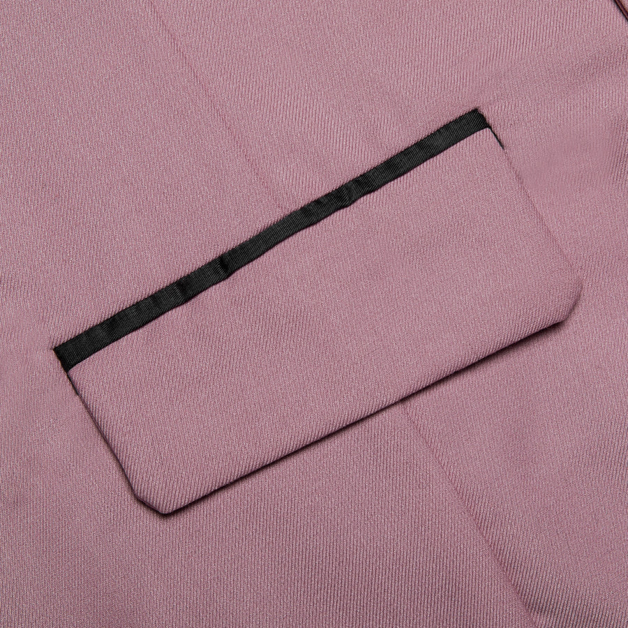 Deep Pink Solid Silk Vest Set vest set - Sophisticated Gentlemen