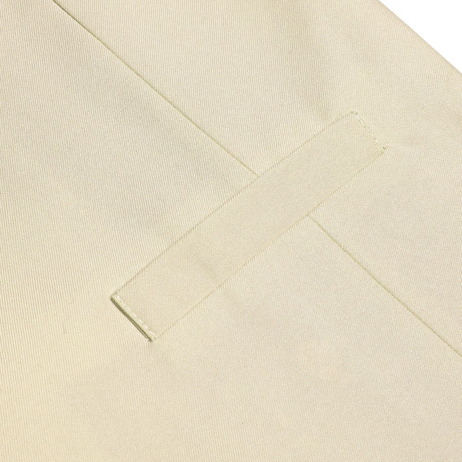 Champagne Cotton Solid Splicing Jacquard Men's Vest Set vest set - Sophisticated Gentlemen