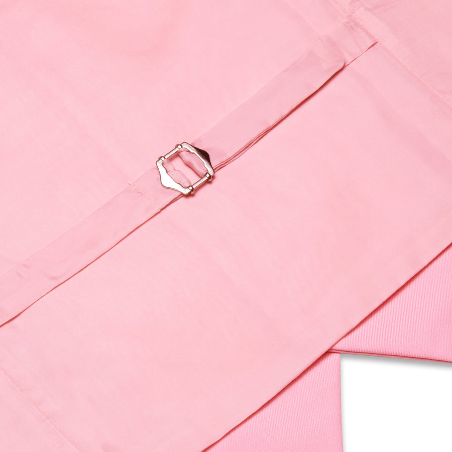 Light Pink Solid Silk Vest Set vest set - Sophisticated Gentlemen