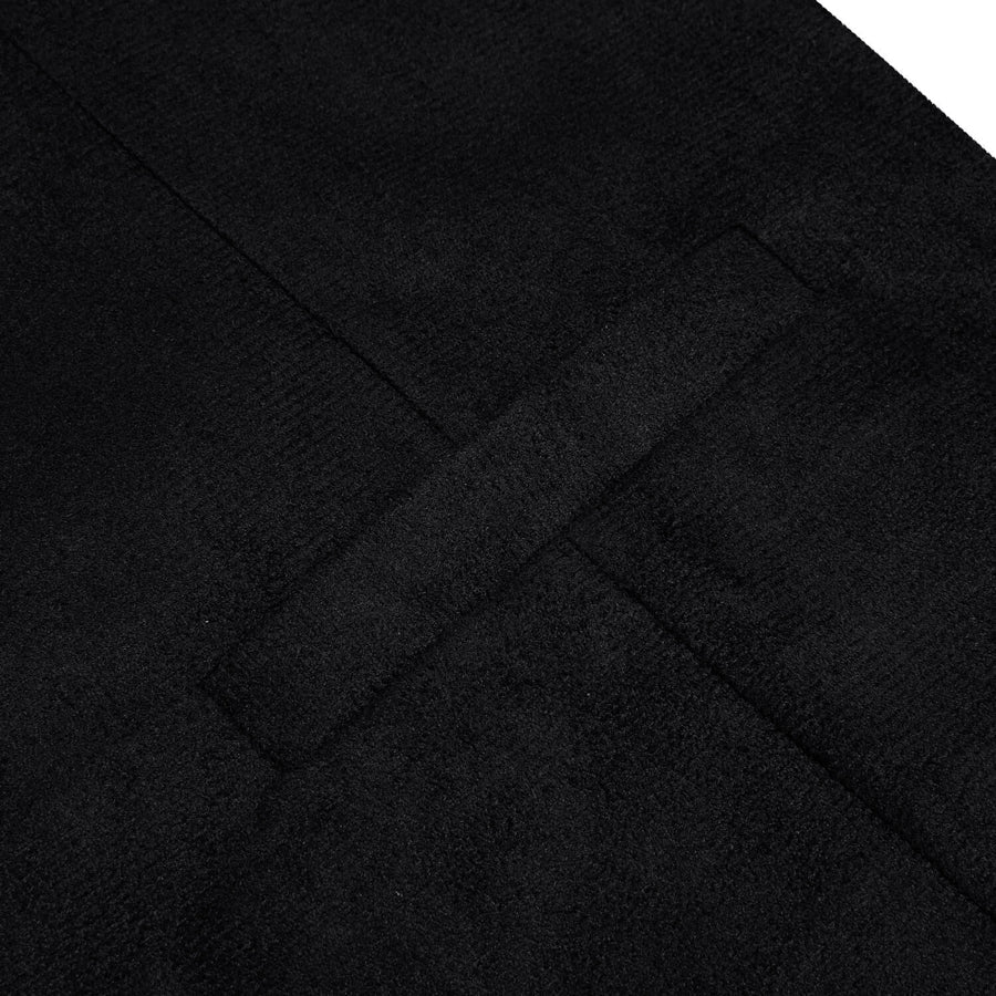 Black Solid Suede Waistcoat Vest Set vest set - Sophisticated Gentlemen