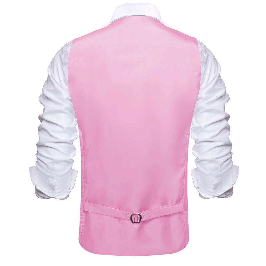 Blush Pink Silk Suit Vest Set vest set - Sophisticated Gentlemen