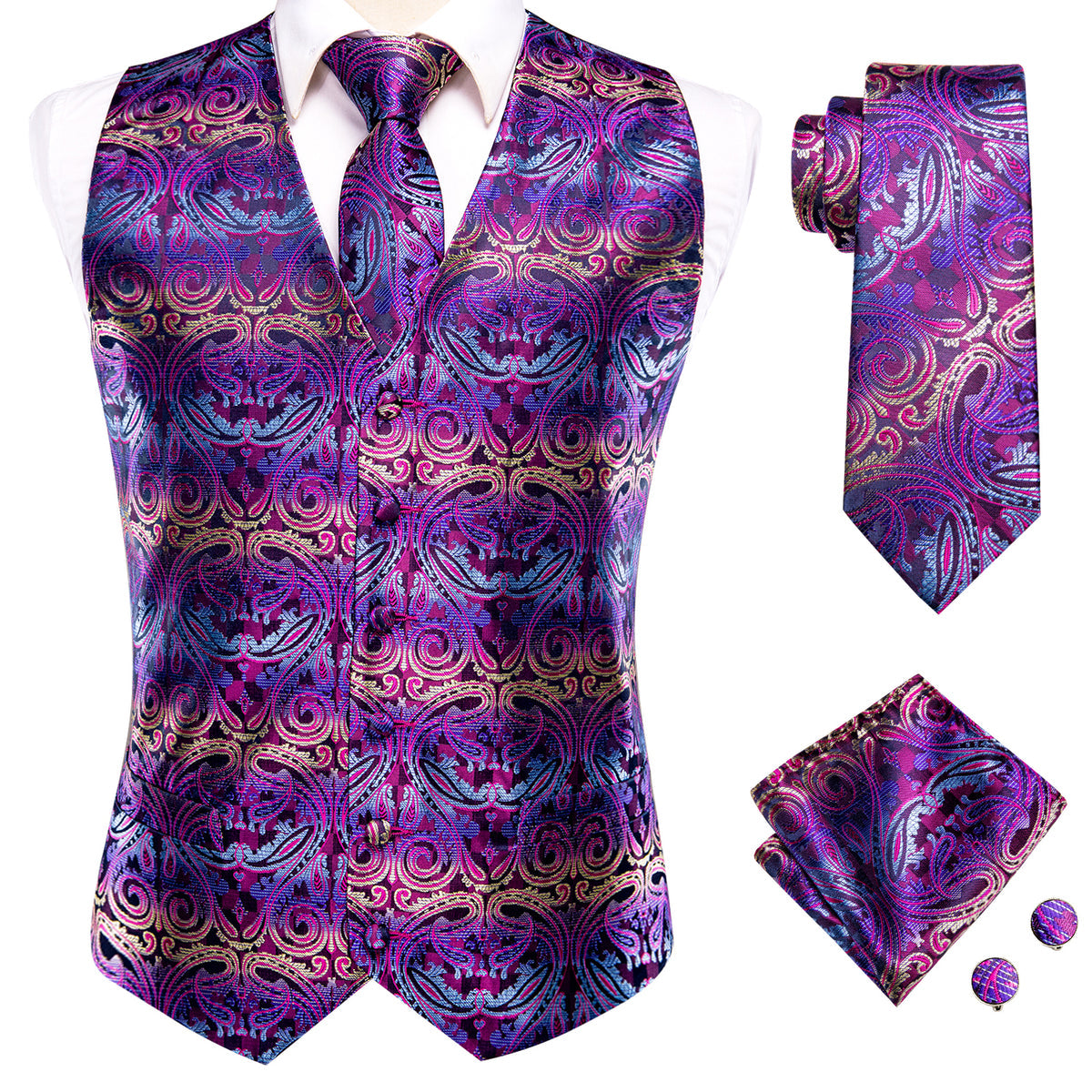 Disco Vest Set vest set - Sophisticated Gentlemen