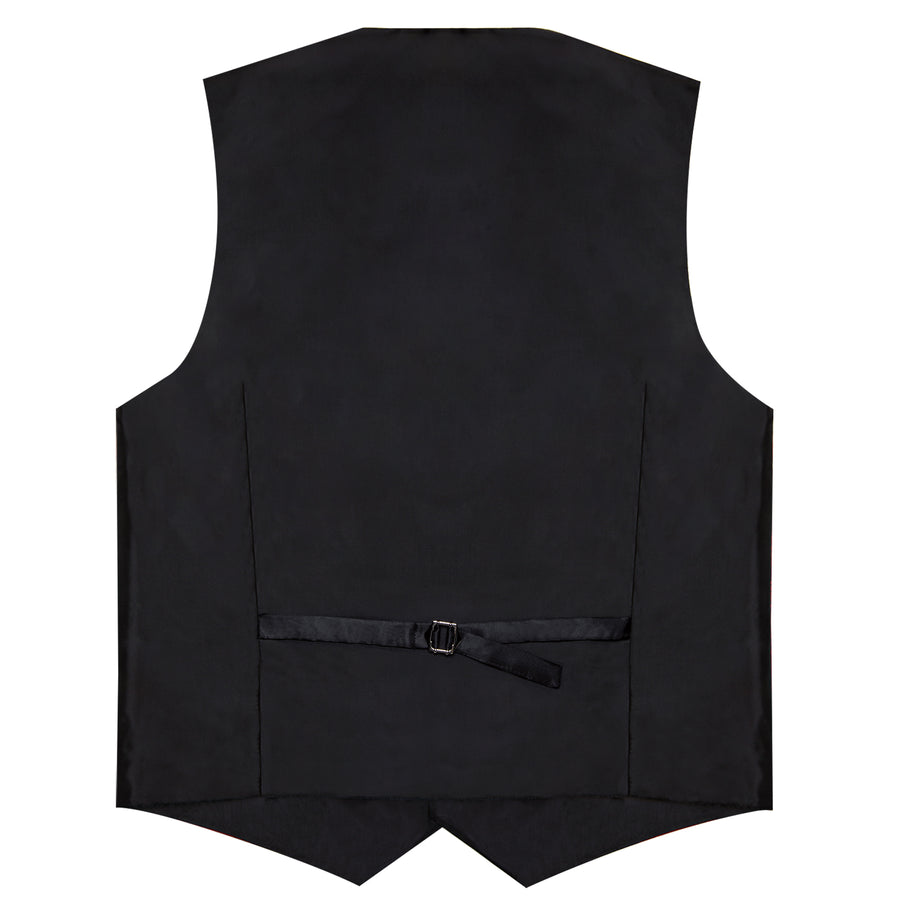 Navy Blue Paisley Silk Vest Set vest set - Sophisticated Gentlemen
