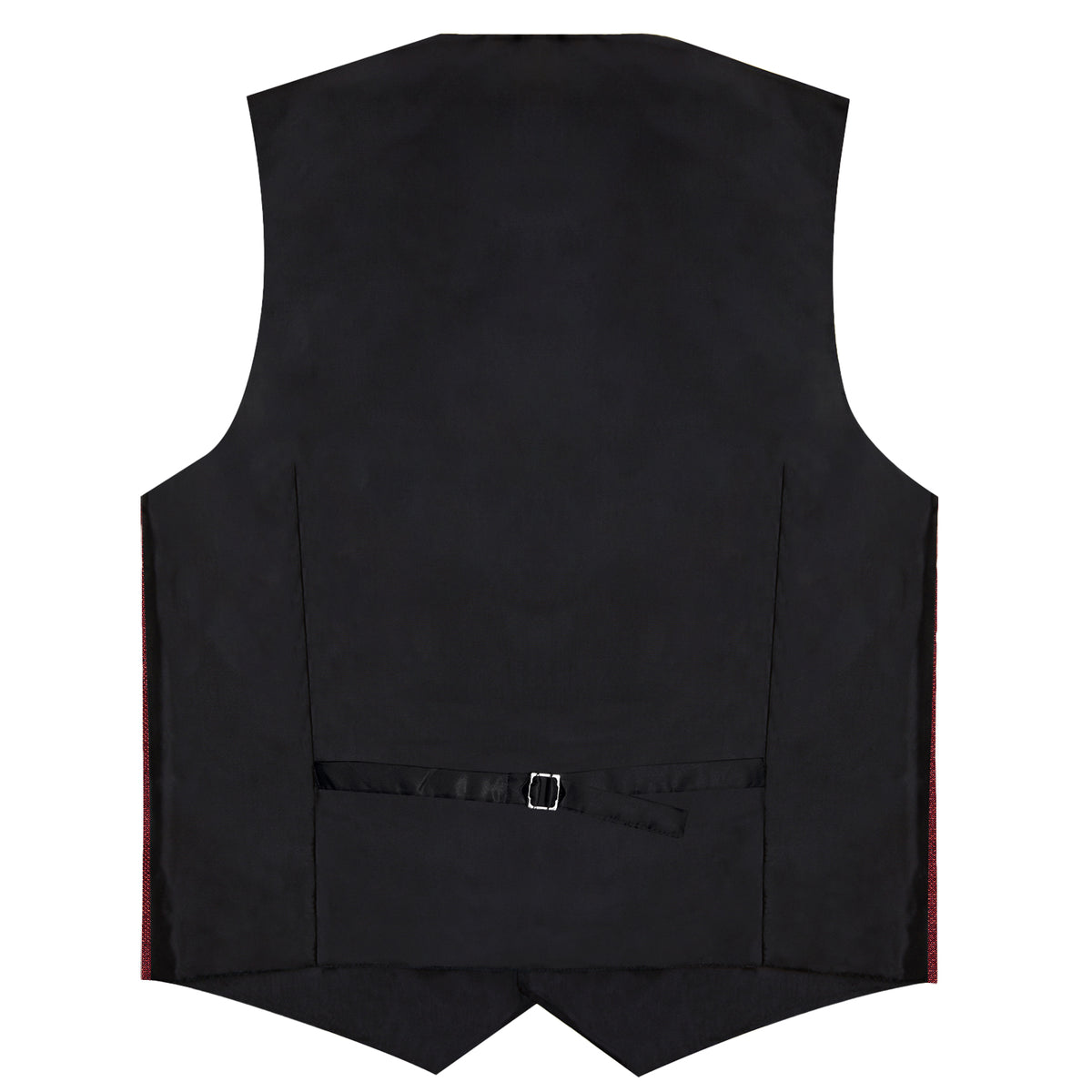 Burgundy Red Shiny Vest Set with Matching Bow Tie, Hanky, and Cufflinks vest set - Sophisticated Gentlemen