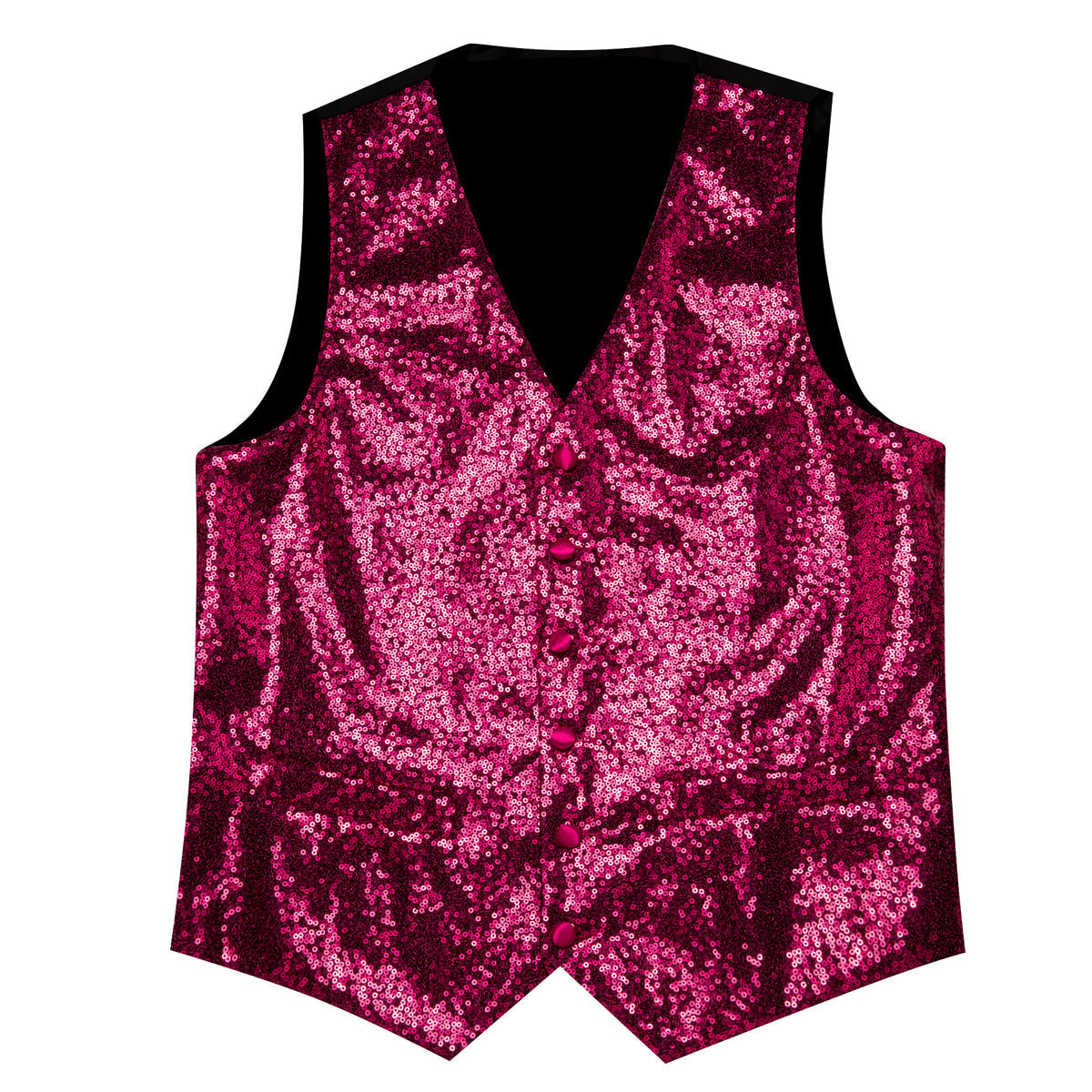 Purple Sequins Silk Vest Set vest set - Sophisticated Gentlemen