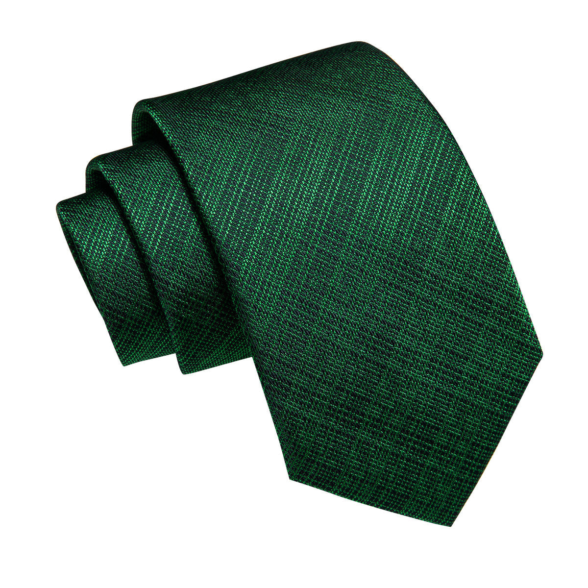 Green and Black Striped Silk Tie Pocket Square and Cufflinks tie sets    - Sophisticated Gentlemen