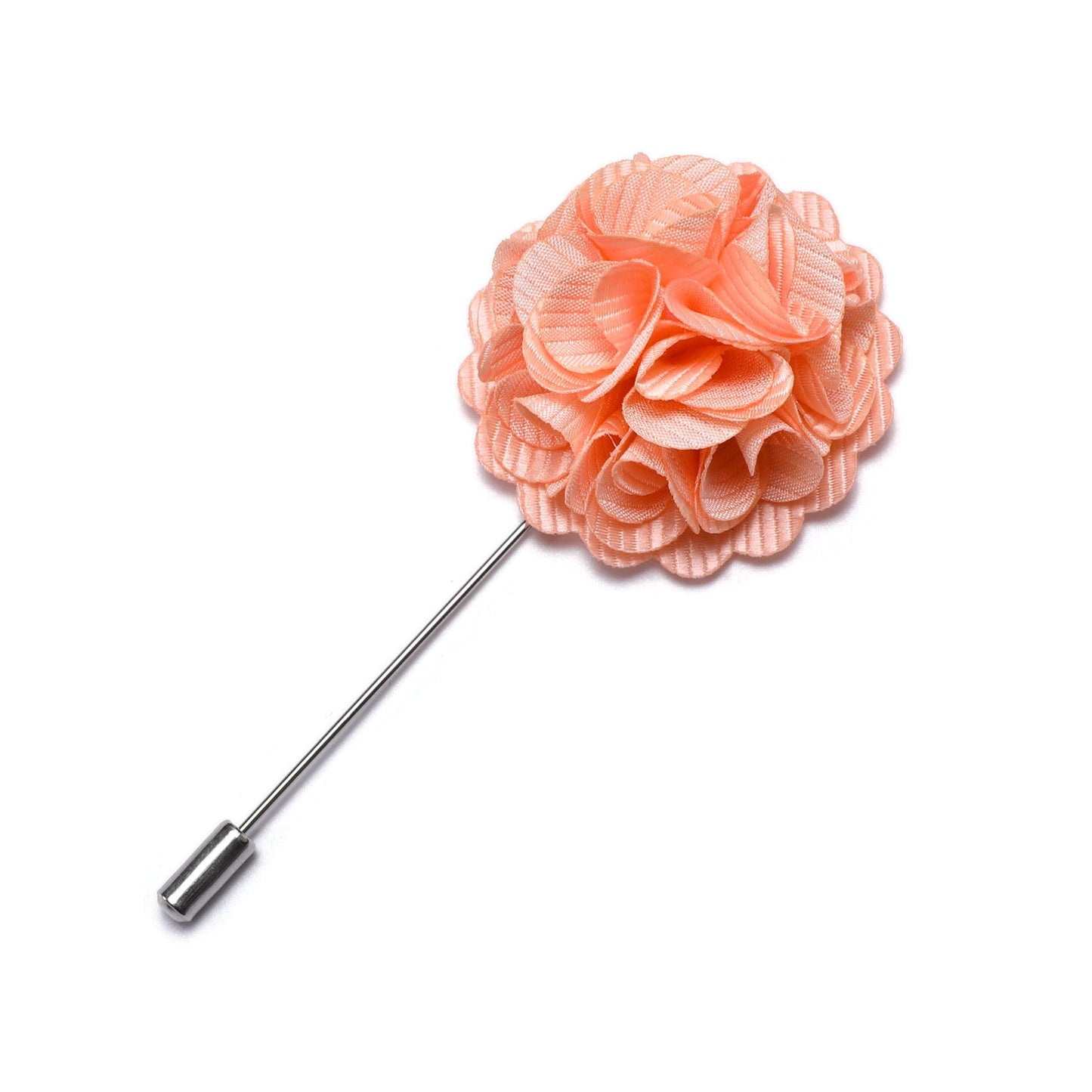 Coral Floral Lapel Pin lapel pin - Sophisticated Gentlemen