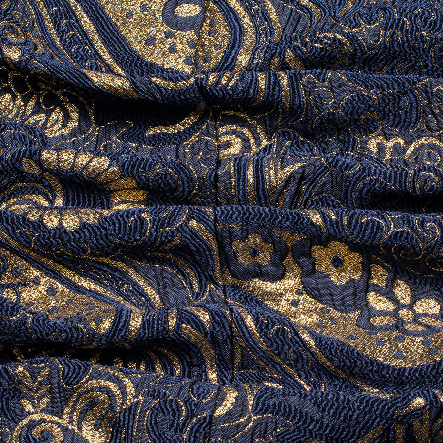 Luxury Navy Blue Floral Men's Tuxedo Jacket tuxedo - Sophisticated Gentlemen