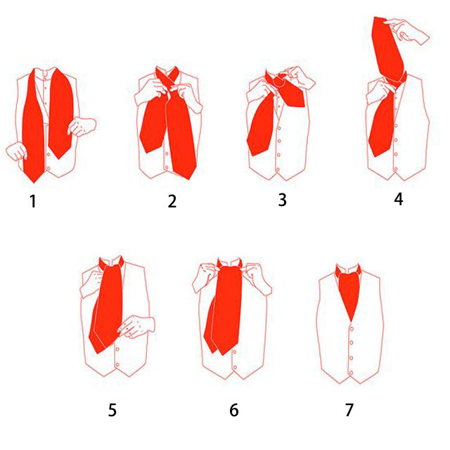 Gold 3-Piece Ascot Set Ascot - Sophisticated Gentlemen