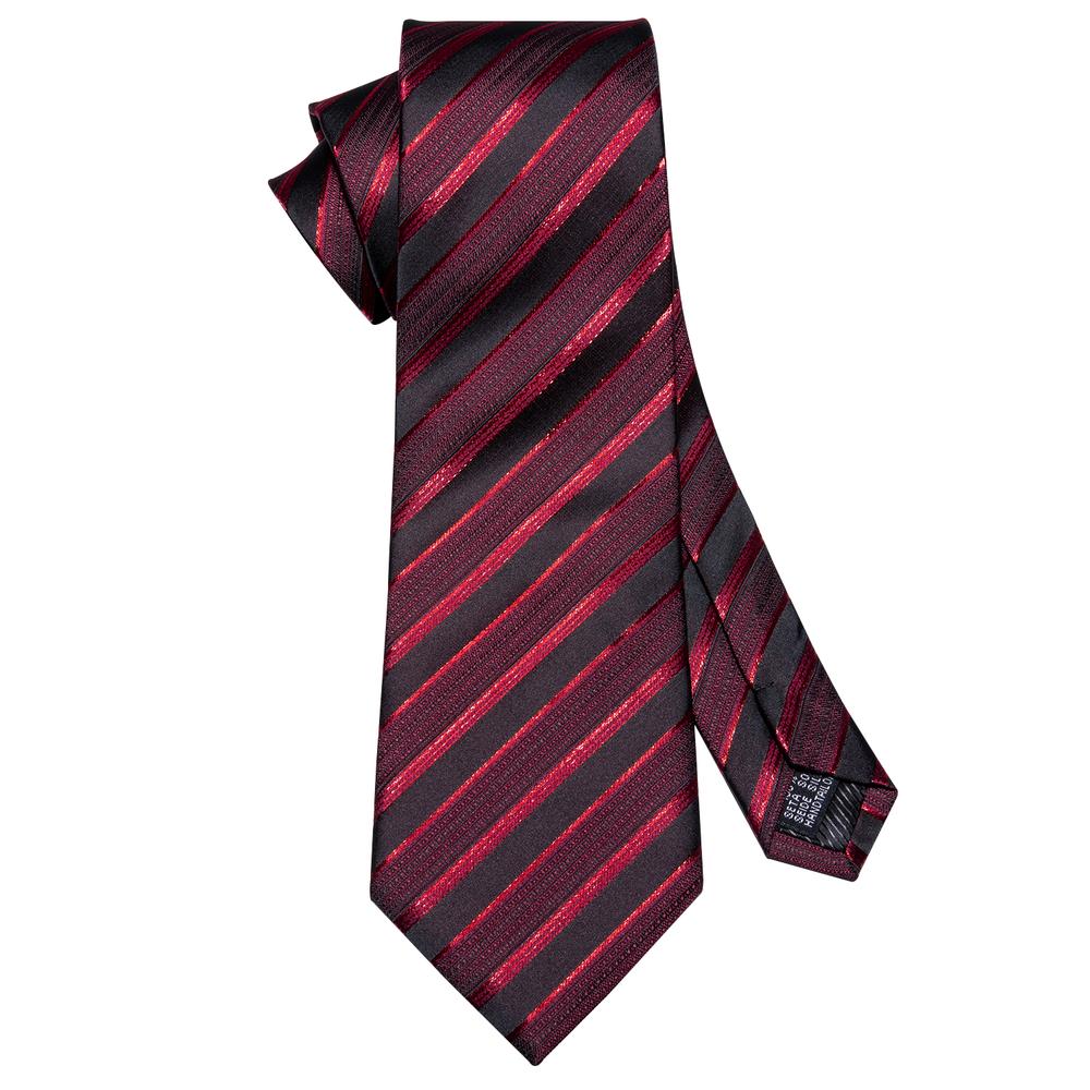 Bloody Stripes Tie, Pocket Square and Cufflinks - SOPHGENT