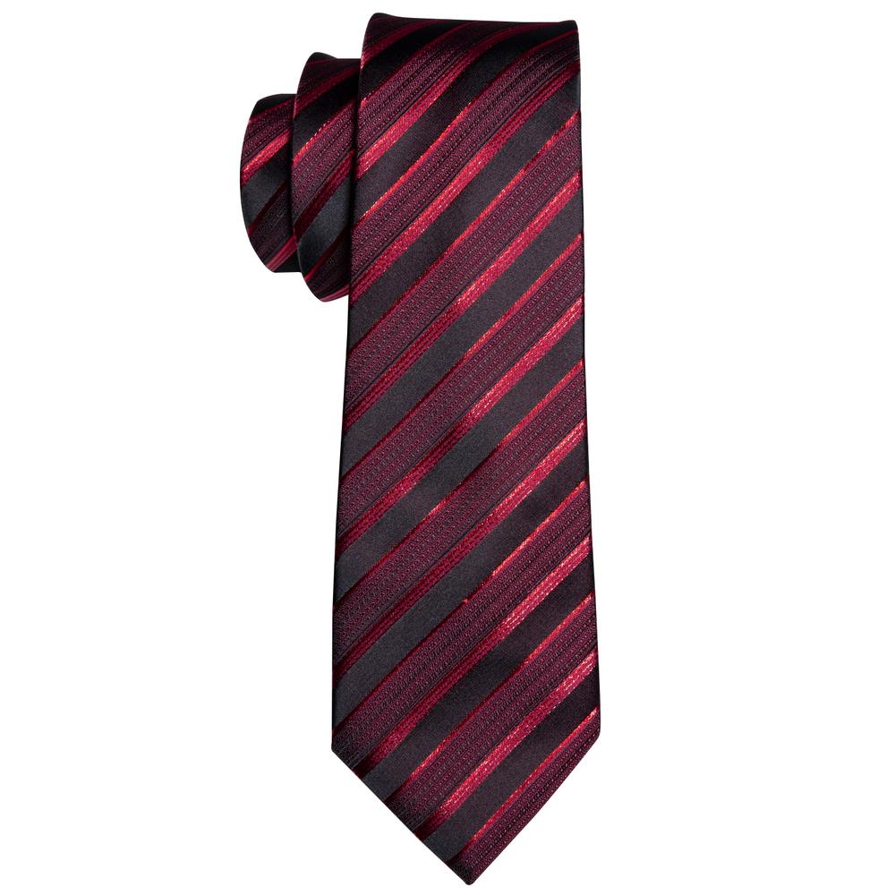 Bloody Stripes Tie, Pocket Square and Cufflinks - SOPHGENT
