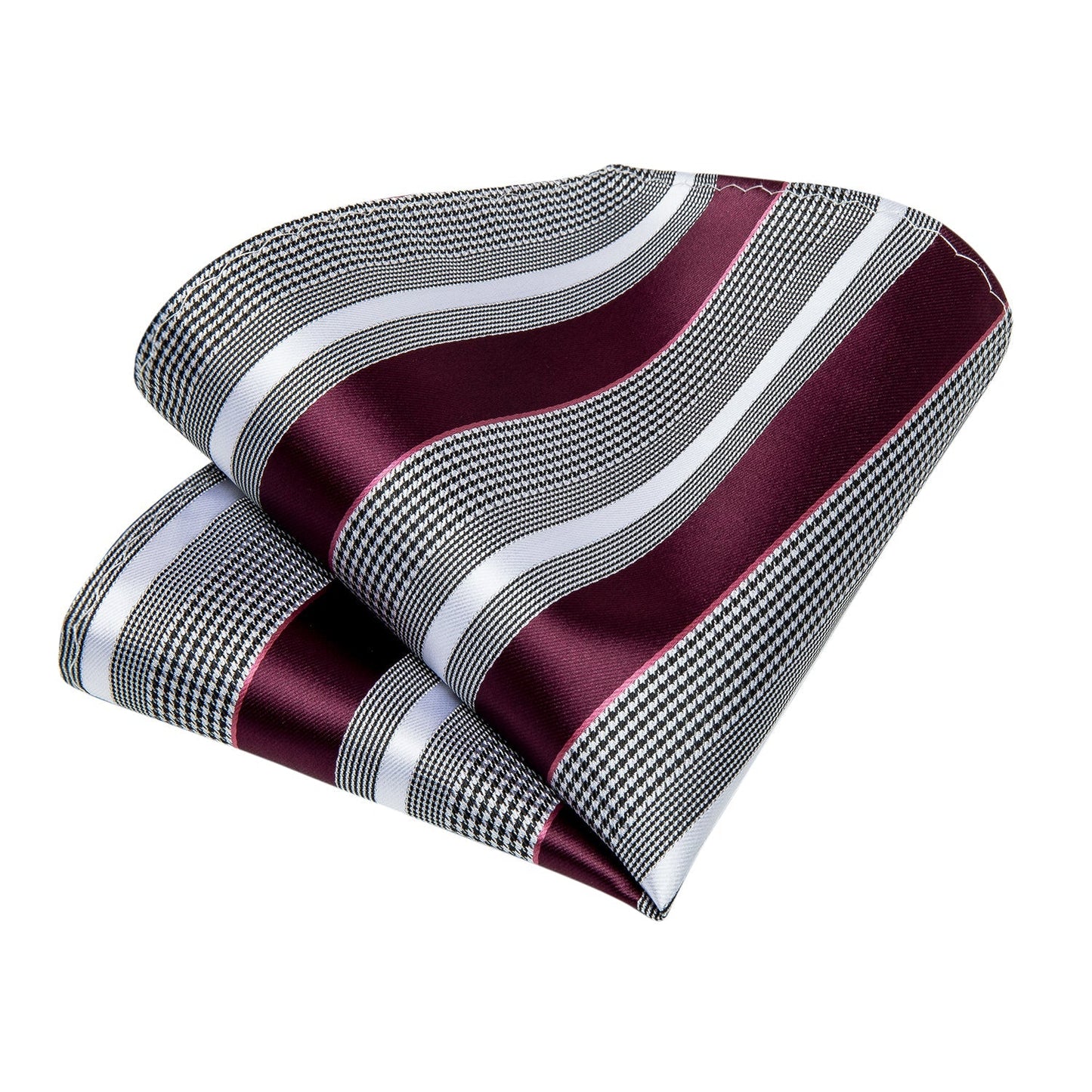 Red Stripes Silk Tie Set - SOPHGENT
