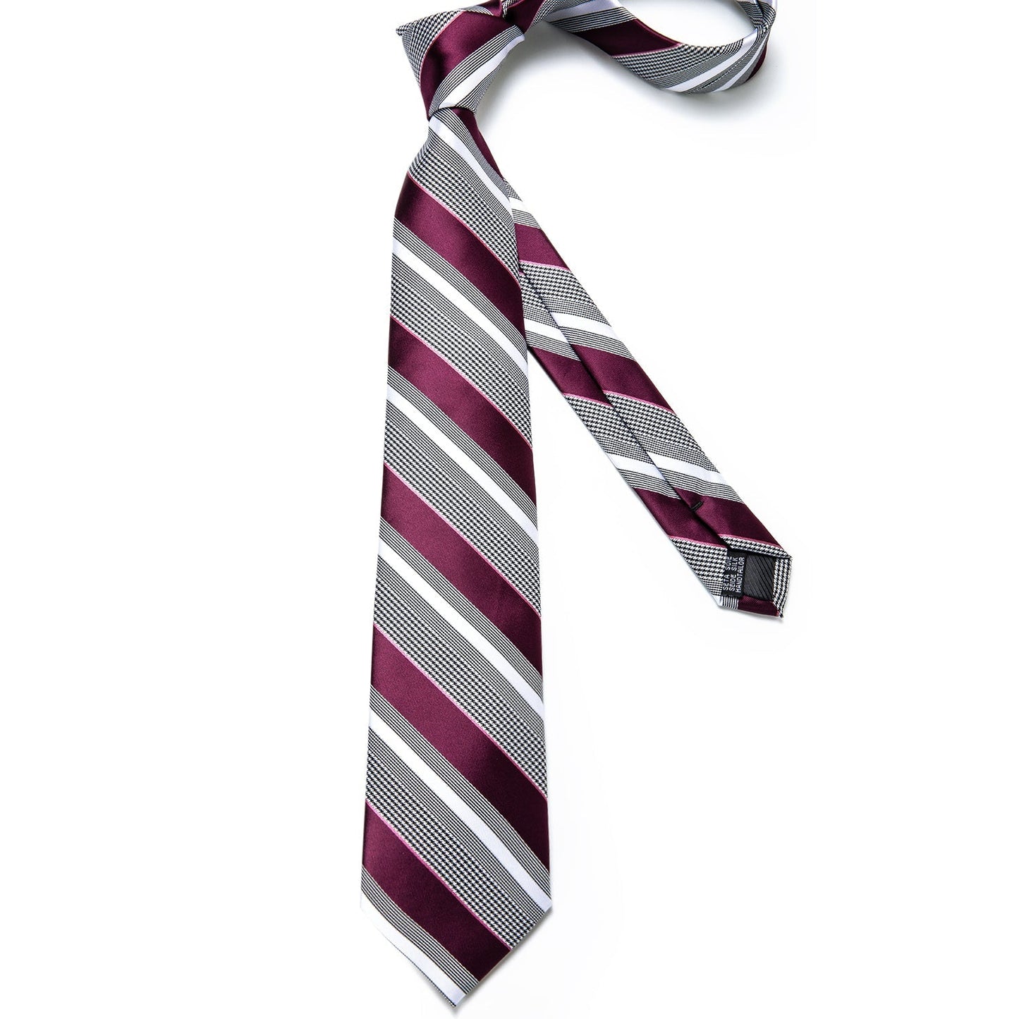 Red Stripes Silk Tie Set - SOPHGENT
