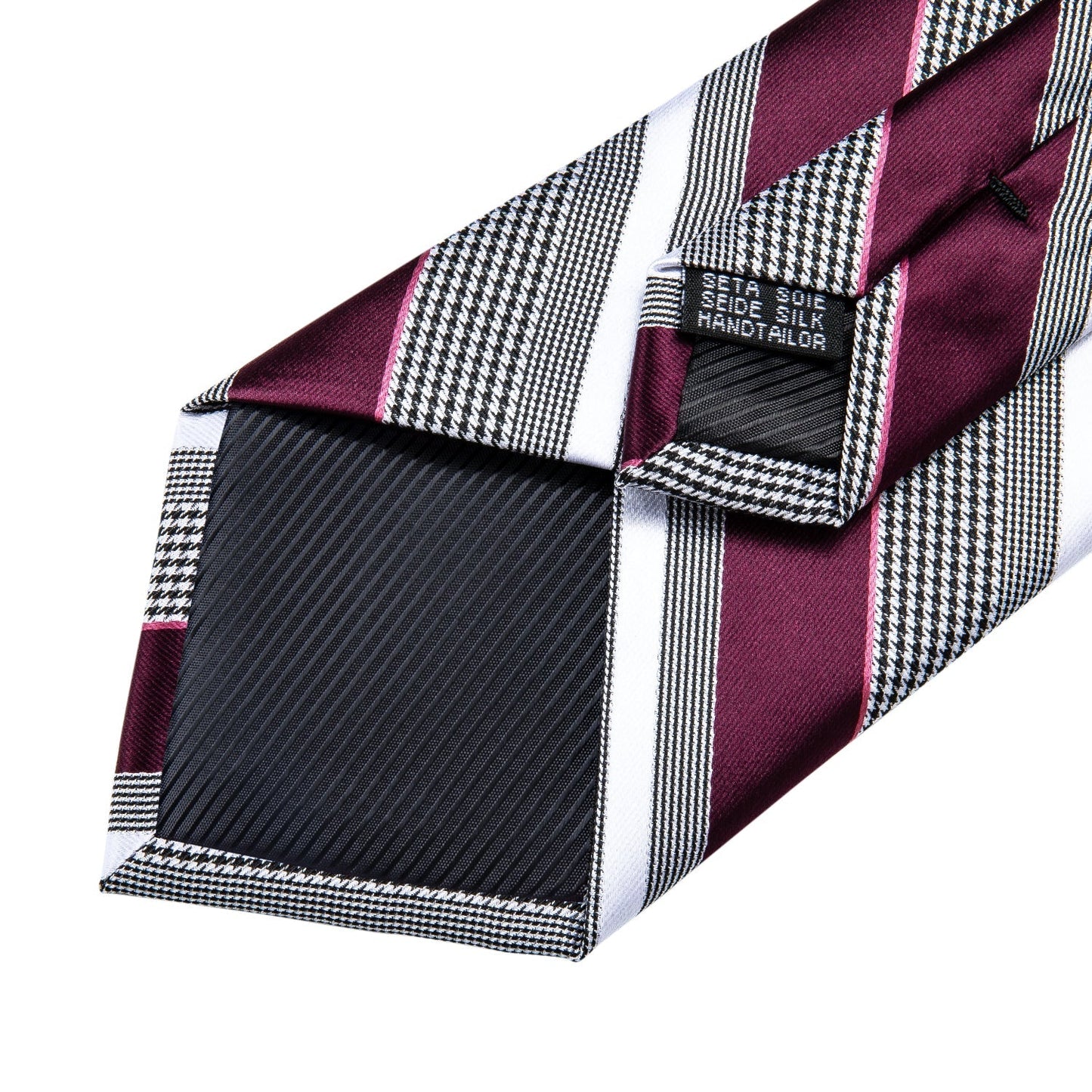 Red Stripes Silk Tie Set - SOPHGENT